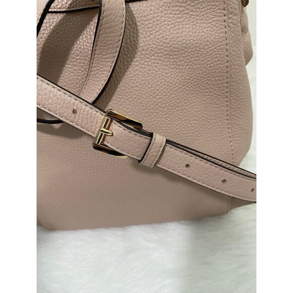 MICHAEL KORS BACKPACK DAYPACK RILEY LEATHER PINK WOMEN - Picture 9 of 11